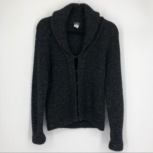 J. CREW Handknit Wool Chunky Knit Shawl Collar Cardigan